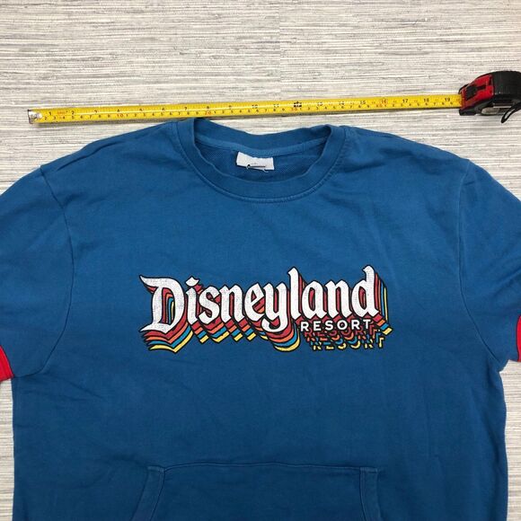 DisneyParks Disneyland Resort Retro Rainbow Blue Sweatshirt Pullover size M - Picture 6 of 7